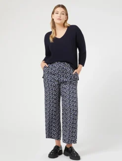 Marina Rinaldi Pantalon en sergé imprimé BLEUMARINE Sale