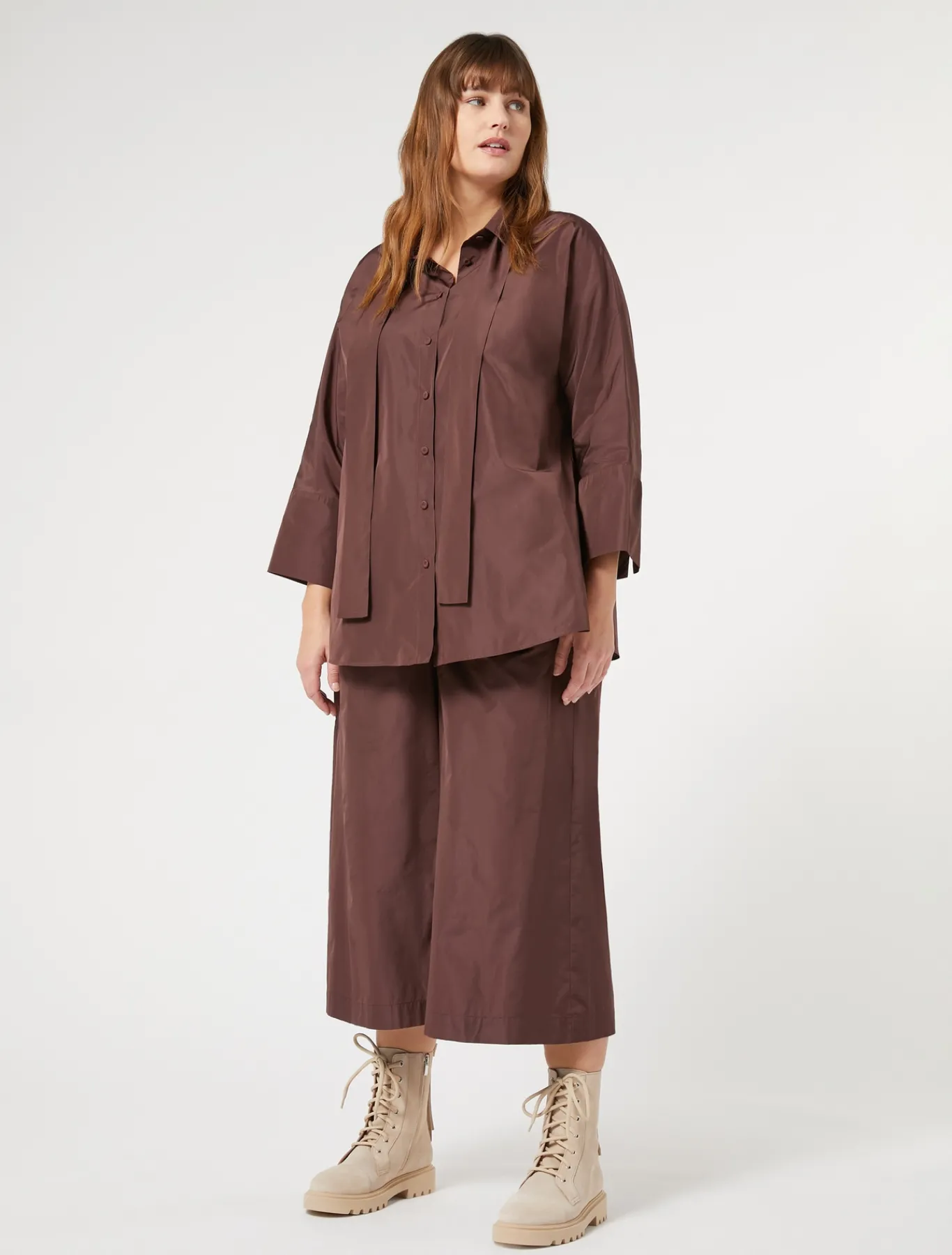 Marina Rinaldi Pantalon en taffetas FARD New