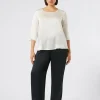 Marina Rinaldi Pantalon en tissu bouclé brillant BLEUNUIT Online