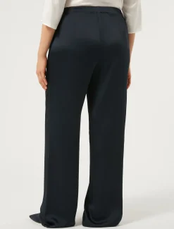 Marina Rinaldi Pantalon en tissu bouclé brillant BLEUNUIT Online