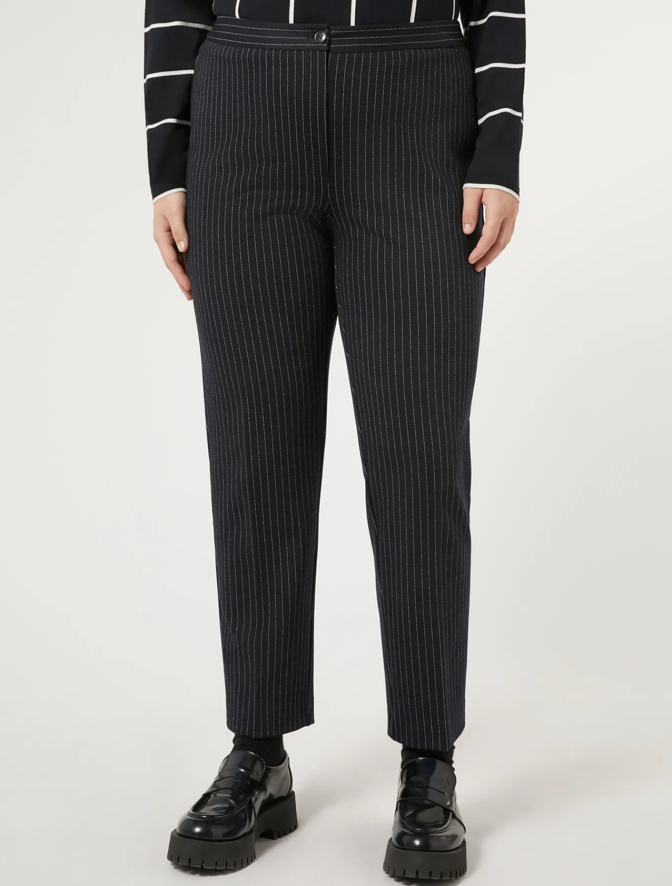 Marina Rinaldi Pantalon en tissu point Milano BLEUMARINE Fashion