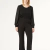 Marina Rinaldi Pantalon en tissu technique NOIR Clearance