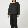 Marina Rinaldi Pantalon en tissu technique NOIR Discount