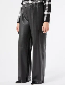 Marina Rinaldi Pantalon en tissu technique NOIR Outlet