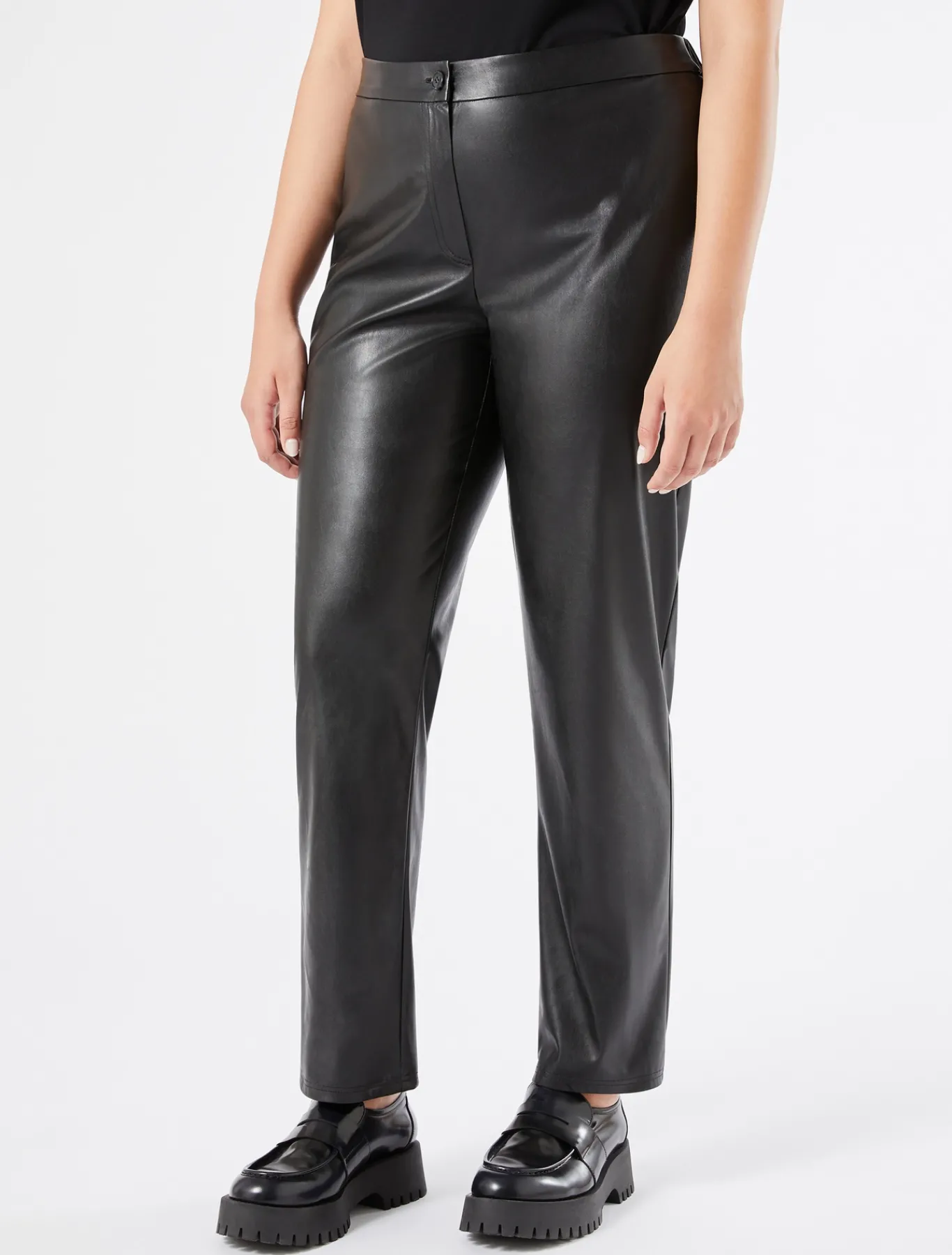 Marina Rinaldi Pantalon en tissu technique NOIR Best