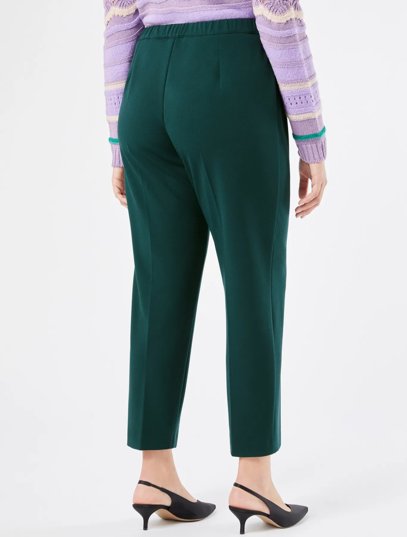 Marina Rinaldi Pantalon en tissu technique VERTFONCE' Clearance