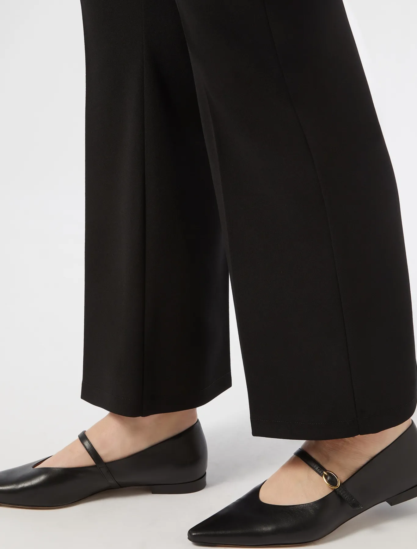 Marina Rinaldi Pantalon en tissu technique NOIR Clearance