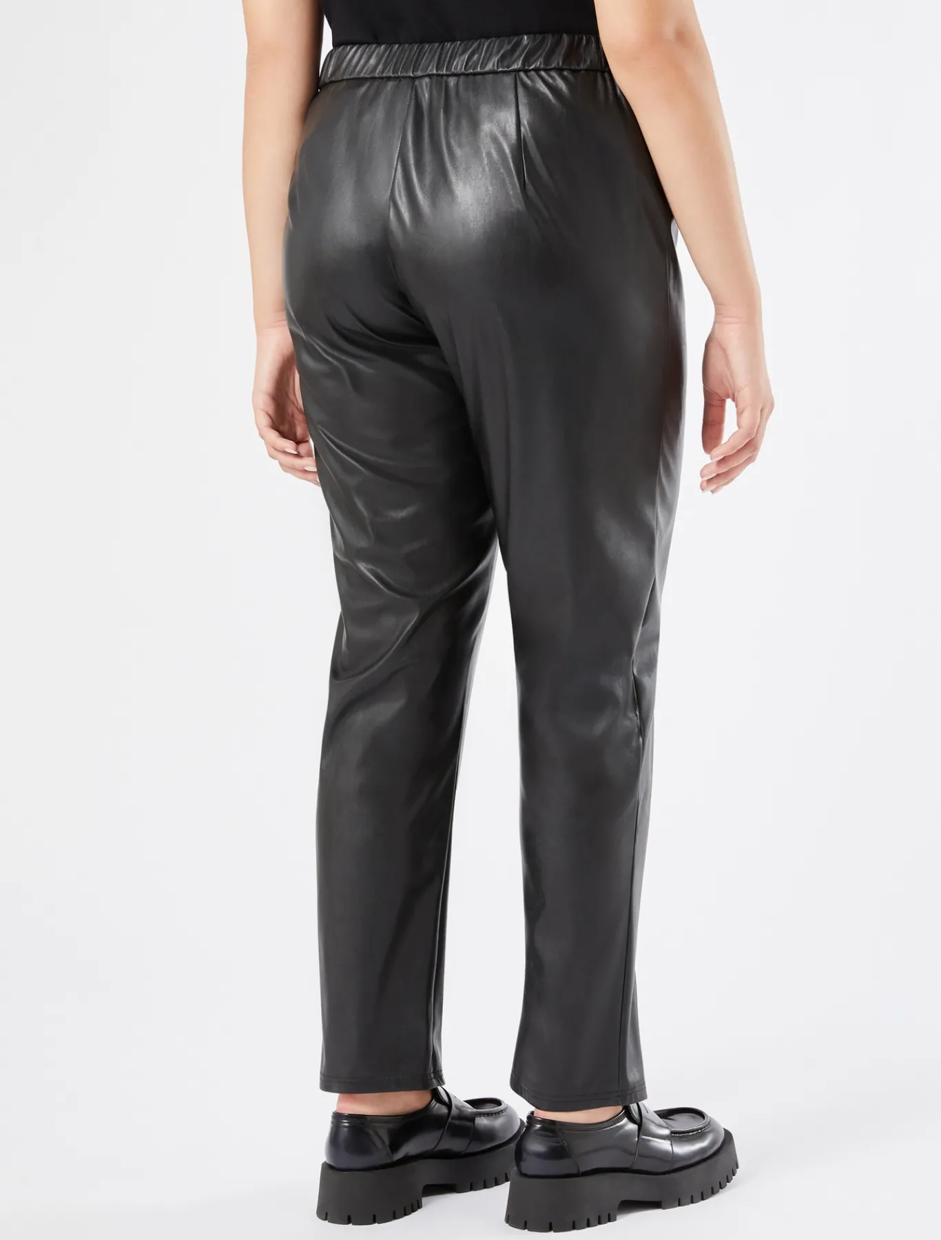 Marina Rinaldi Pantalon en tissu technique NOIR Best