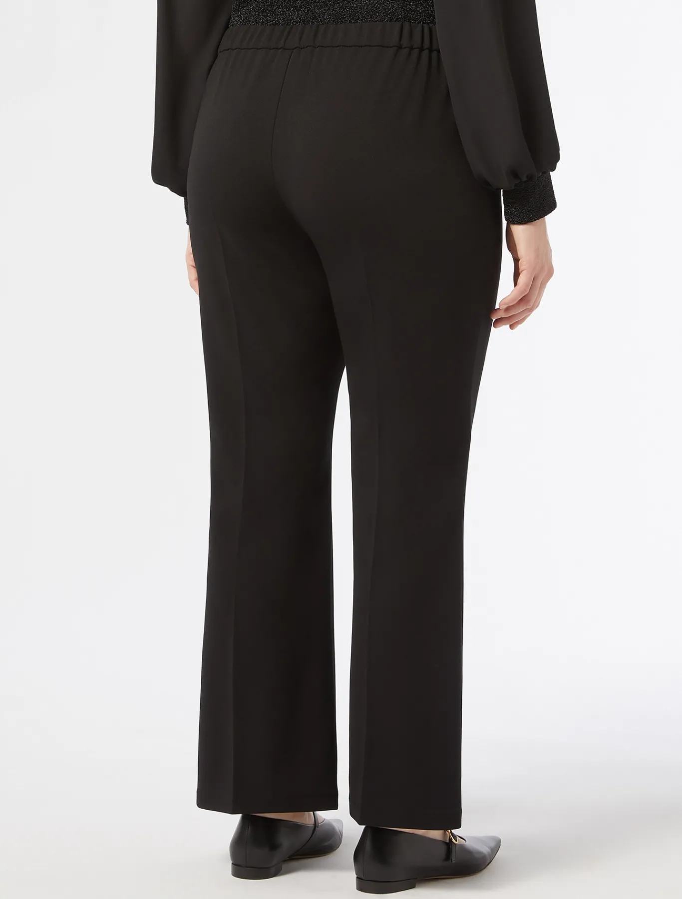 Marina Rinaldi Pantalon en tissu technique NOIR Clearance
