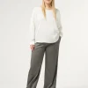 Marina Rinaldi Pantalon en tissu teint en fil et viscose NOIR Sale