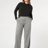 Marina Rinaldi Pantalon en tissu teint en fil et lurex NOIR Outlet