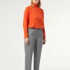 Marina Rinaldi Pantalon en tissu teint en fil BLEUMARINE Sale