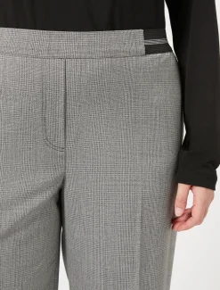 Marina Rinaldi Pantalon en tissu teint en fil et lurex NOIR Outlet
