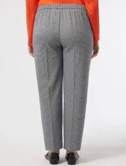 Marina Rinaldi Pantalon en tissu teint en fil BLEUMARINE Sale