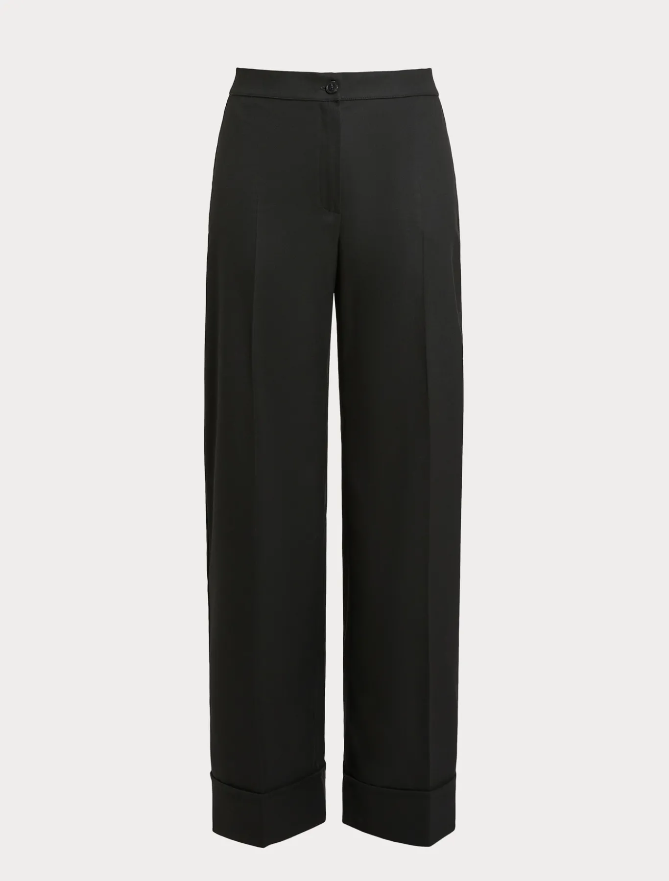 Marina Rinaldi Pantalon en tissu teint en fil et viscose NOIR Hot