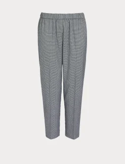 Marina Rinaldi Pantalon en tissu teint en fil BLEUMARINE Sale