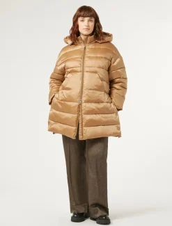 Marina Rinaldi Pantalon en tissu teint en fil et viscose MARRONFONCE Clearance