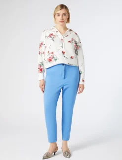 Marina Rinaldi Pantalon en toile de coton AZURE Hot