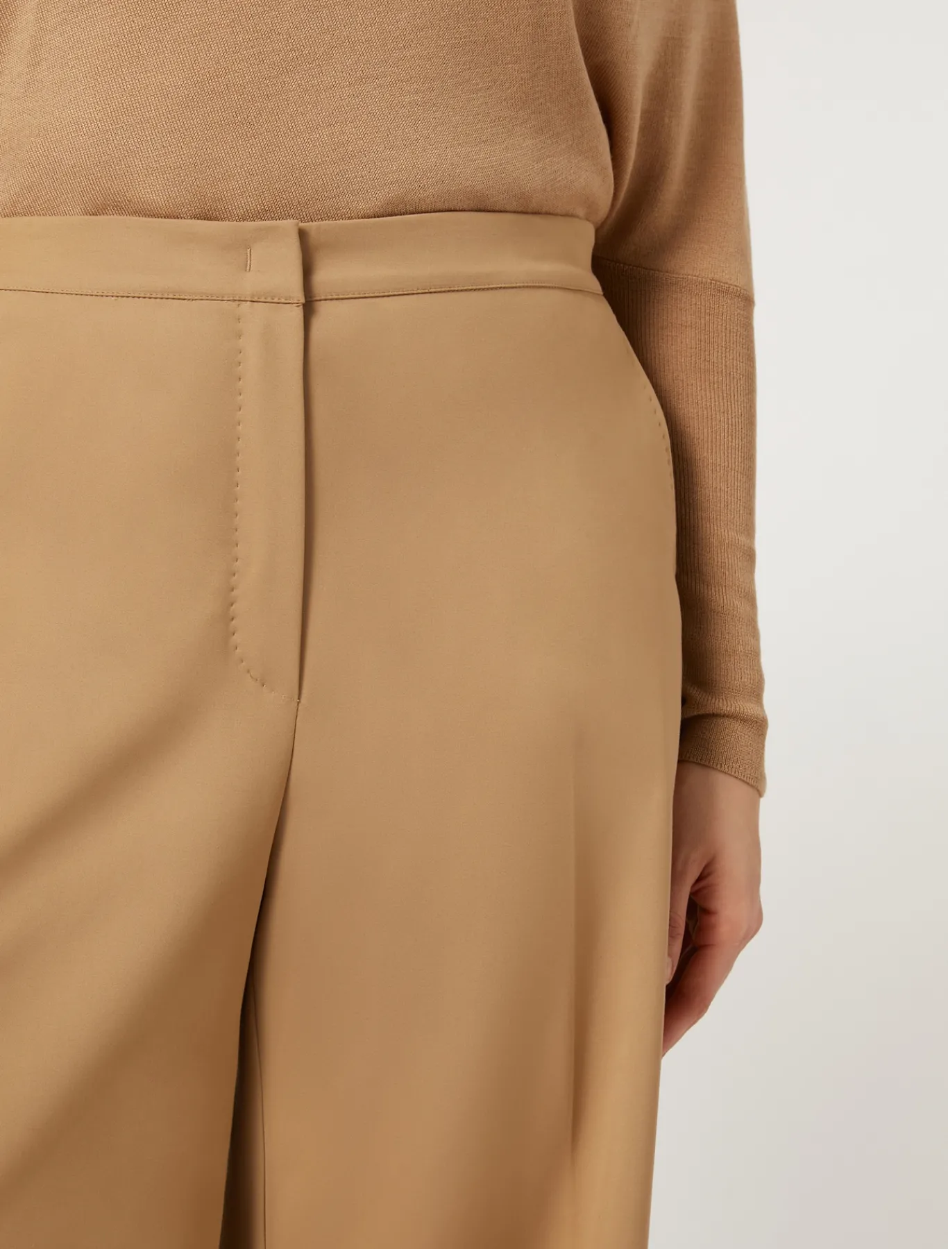 Marina Rinaldi Pantalon en toile de coton mélangé OR New