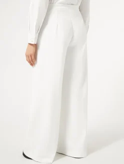 Marina Rinaldi Pantalon en toile de coton mélangé BLANC Hot