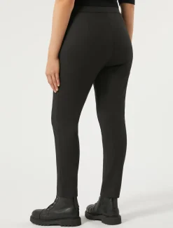 Marina Rinaldi Pantalon en toile de coton NOIR New