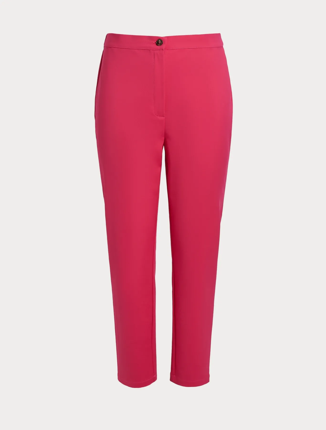 Marina Rinaldi Pantalon en toile de coton mélangé FUCHSIA Fashion