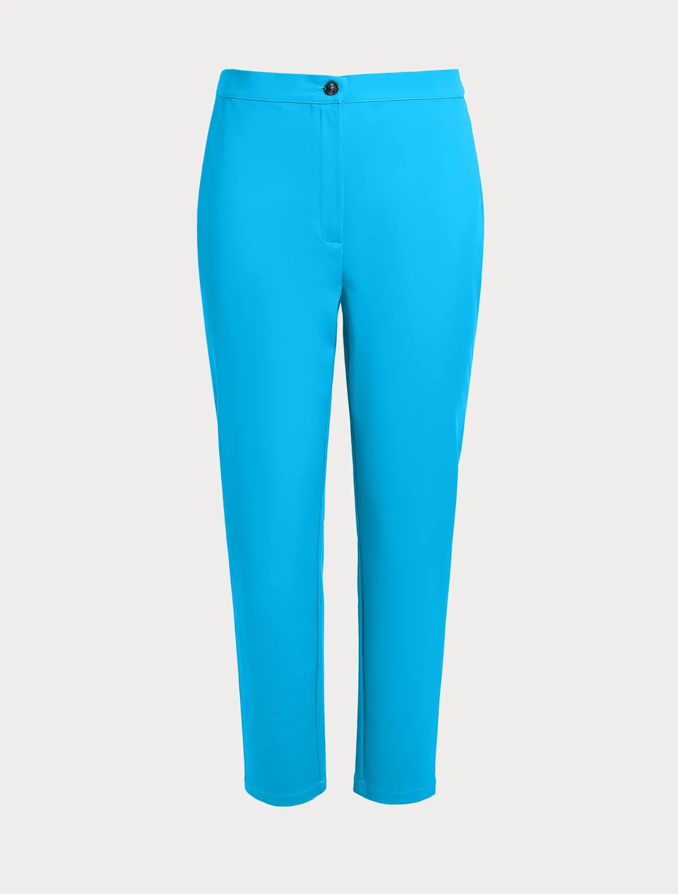 Marina Rinaldi Pantalon en toile de coton mélangé TURQUOISE Best