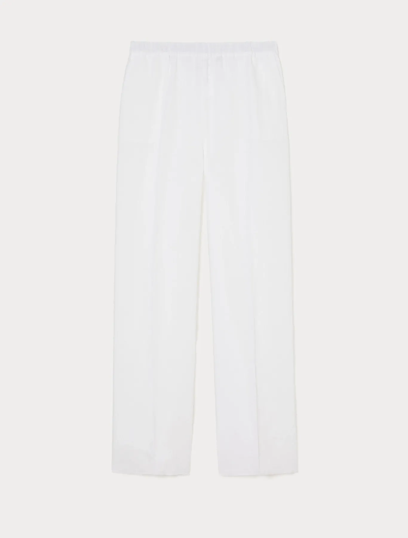 Marina Rinaldi Pantalon en toile de lin BLANCNEUTRE Discount