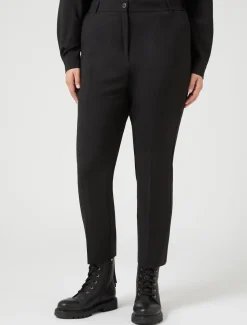 Marina Rinaldi Pantalon en toile de pure laine NOIR Hot