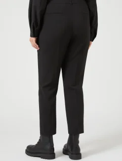 Marina Rinaldi Pantalon en toile de pure laine NOIR Hot