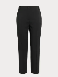 Marina Rinaldi Pantalon en toile de pure laine NOIR Hot