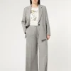 Marina Rinaldi Pantalon en toile de viscose NOIR Outlet