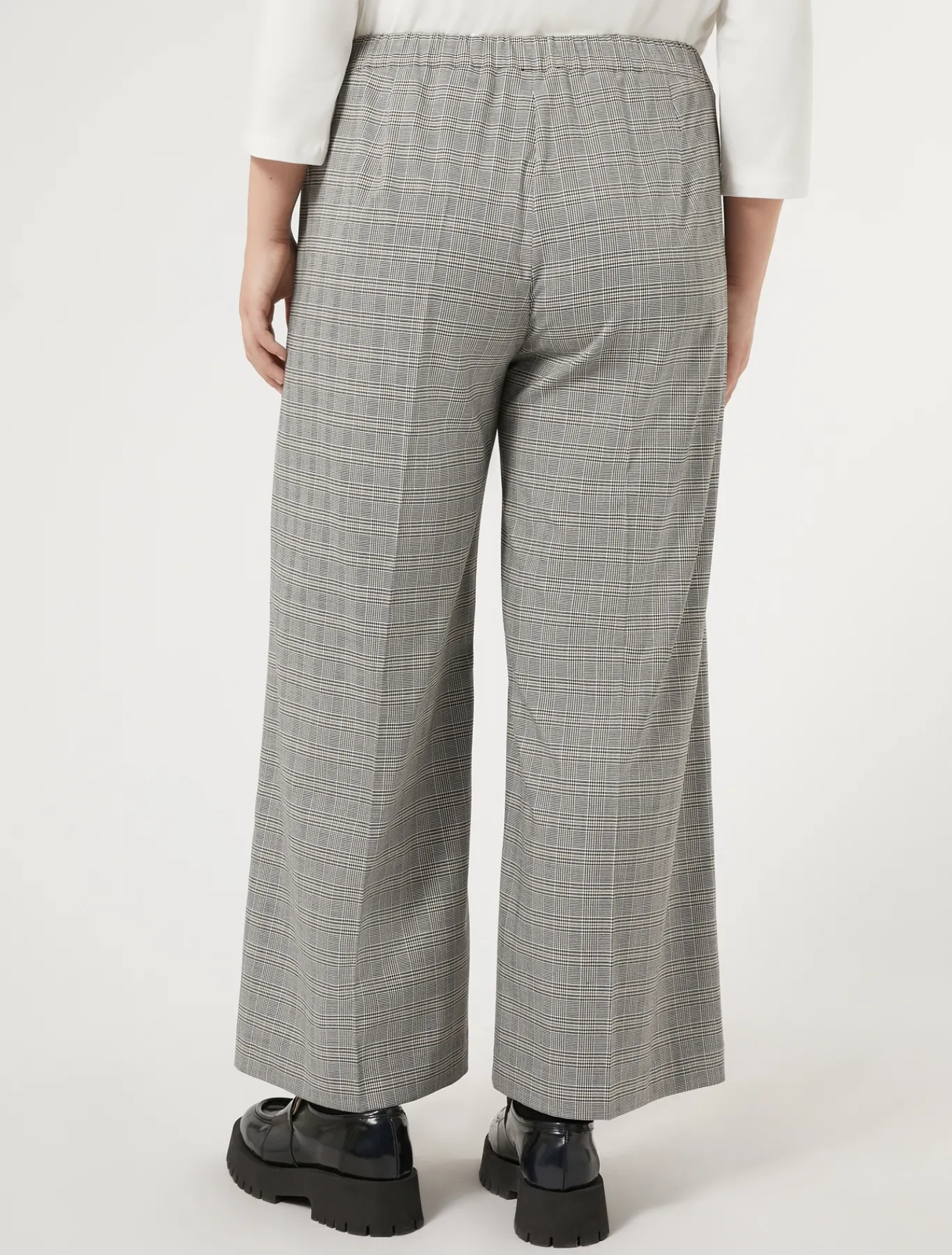 Marina Rinaldi Pantalon en toile de viscose NOIR Outlet