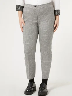 Marina Rinaldi Pantalon en toile technique et viscose NOIR Hot