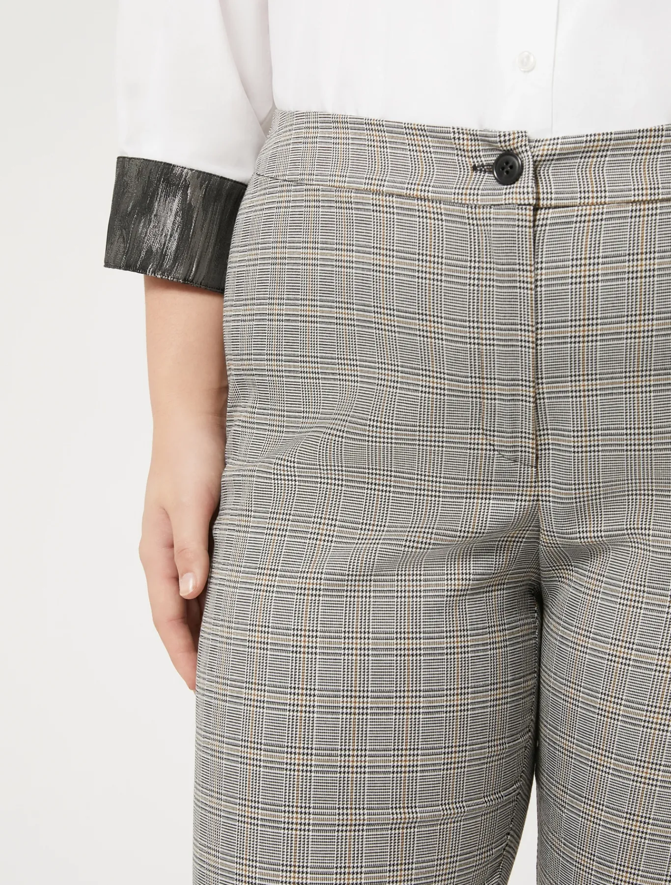 Marina Rinaldi Pantalon en toile technique et viscose NOIR Hot