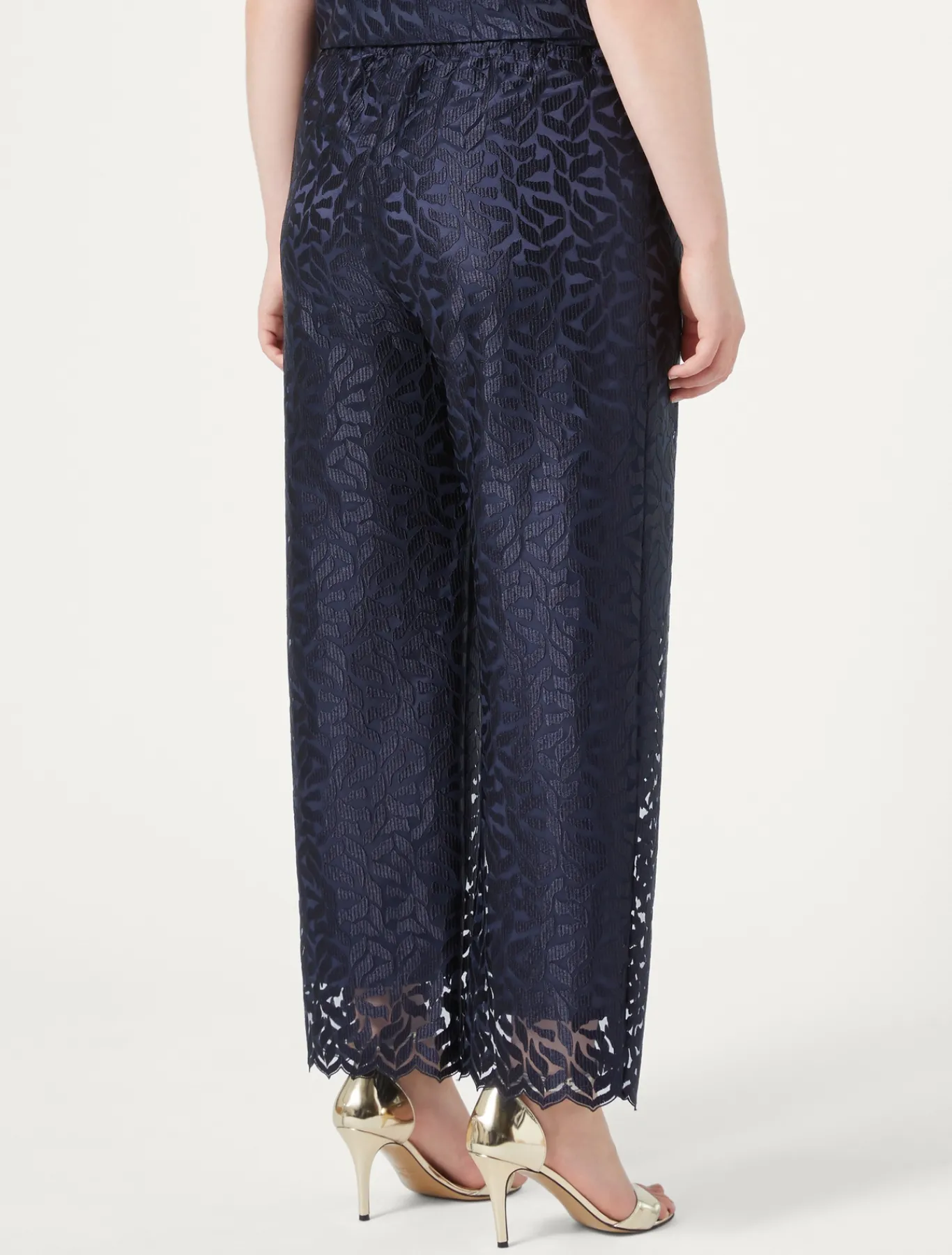 Marina Rinaldi Pantalon en tulle brodé BLEUMARINE Discount