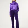 Marina Rinaldi Pantalon en velours VIOLET Fashion