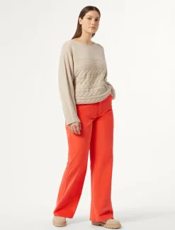 Marina Rinaldi Pantalon en velours CORAIL Hot