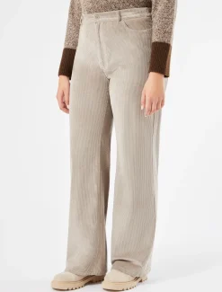 Marina Rinaldi Pantalon en velours GRISTOURTERELLE New