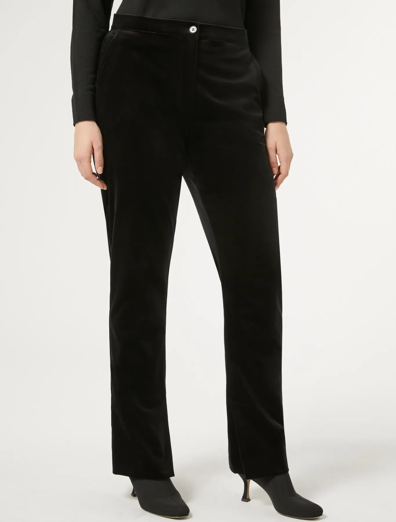 Marina Rinaldi Pantalon en velours NOIR Discount