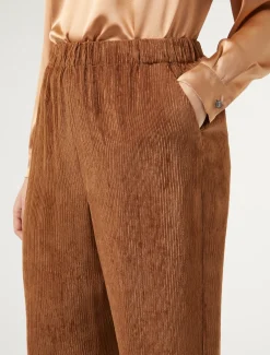 Marina Rinaldi Pantalon en velours BRUN Outlet