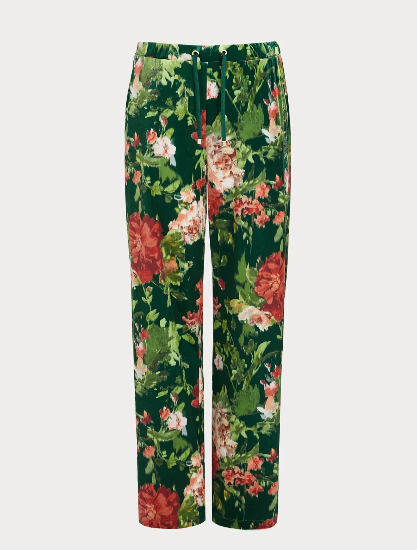 Marina Rinaldi Pantalon en velours VERT Discount