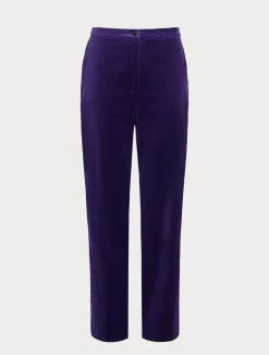 Marina Rinaldi Pantalon en velours VIOLET Fashion