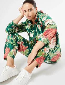 Marina Rinaldi Pantalon en velours VERT Discount