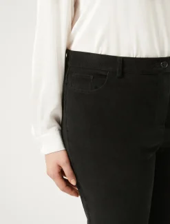 Marina Rinaldi Pantalon en velours de coton NOIR Outlet