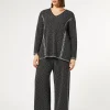 Marina Rinaldi Pantalon en viscose jacquard NOIRBLANC Hot