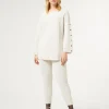 Marina Rinaldi Pantalon en viscose stretch IVOIRE Outlet