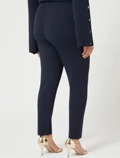 Marina Rinaldi Pantalon en viscose stretch BLEUNUIT Sale
