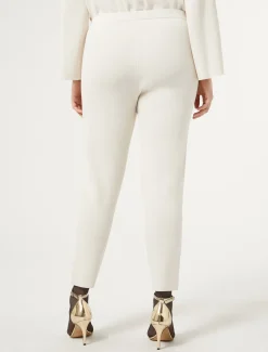 Marina Rinaldi Pantalon en viscose stretch IVOIRE Outlet