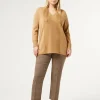 Marina Rinaldi Pantalon prince-de-galles MARRONFONCE Hot